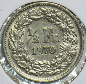 Switzerland 1970 1/2 Franc 152918 combine shipping