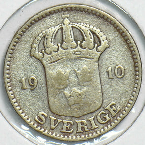 Sweden 1910 25 Ore 904125 combine shipping