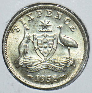 Australia 1958 6 Pence 241129 combine shipping