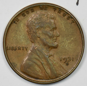 1931-S Lincoln Wheat Cent AU U0343