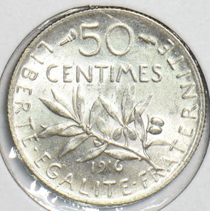 France 1916 50 Centimes 240508 combine shipping