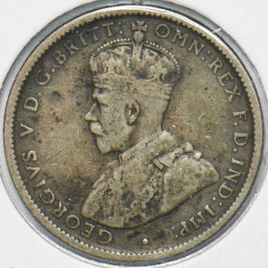 Australia 1917 Georgivs V Shilling Kangaroo animal Ostrich VG 901971 combine shi