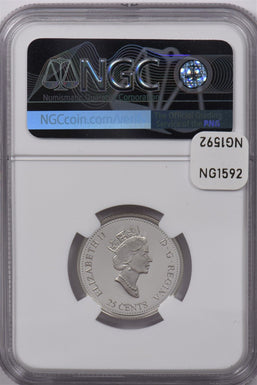 Canada 1999 25 Cents Silver NGC Proof 70 Ultra Cameo June Perfect 70 NG1592 comb