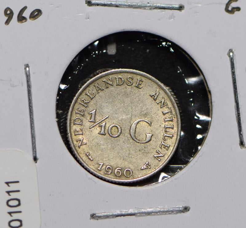 Netherlands Antilles 1960 1/10 Gulden  901011 combine shipping