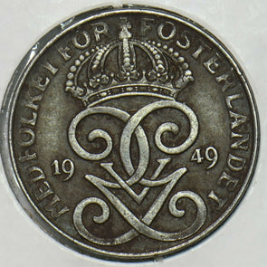 Sweden 1949 2 Ore 197084 combine shipping