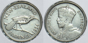 New Zealand 1934 6 Pence Bird 904797 combine shipping