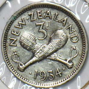 New Zealand 1934 3 Pence 151350 combine shipping