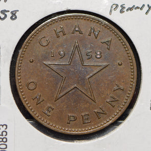 Ghana 1958 Penny  900853 combine shipping