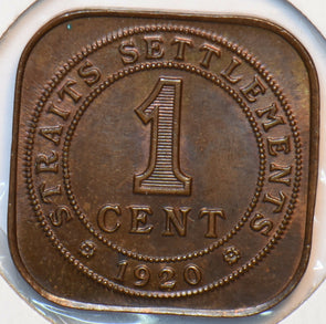 Straits Settlements 1920 Cent 294716 combine shipping