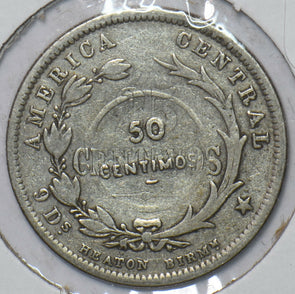 Costa Rica 1893 50 Centavos 295176 combine shipping