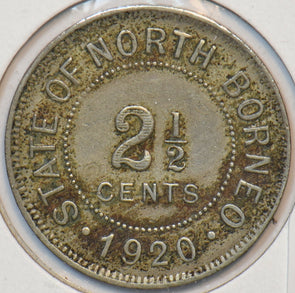 Malaysia 1920 H 2 1/2 Cent North Borneo 295437 combine shipping