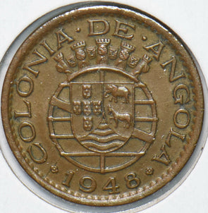 Angola 1948 Portuguese Colony 20 Centavos Donkey animal Elephant 901978 combine