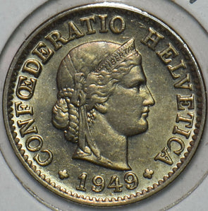 Switzerland 1949 5 Rappen BU 196219 combine shipping