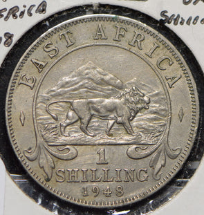 East Africa 1948 Shilling Lion animal  191312 combine shipping