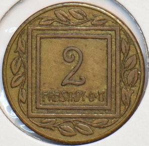 Austria 1915 ~1918 2 Heller K&K POW Freistadt. 295032 combine shipping