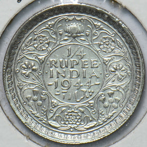 British India 1944 Bombay 1/4 Rupee 294020 combine shipping