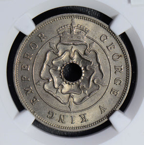 Southern Rhodesia 1935 Penny NGC MS64 rare in mint state! combine shippin NG0482