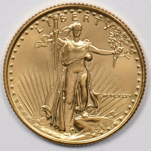 1986 10 Dollars gold 1/4oz gold eagle GL0240 combine shipping