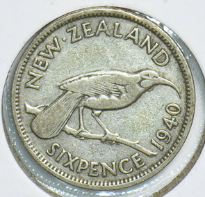 New Zealand 1940 6 Pence Bird animal 197887 combine shipping