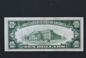 US 1934 A $10 VF Federal Reserve Notes L12 RN0087 combine shipping
