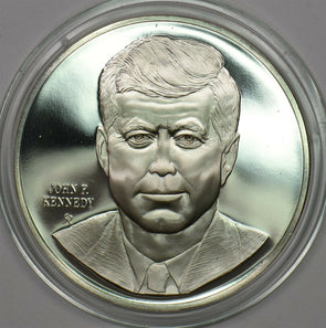1980 's Medal Proof John F Kennedy in capsule 1.2oz pure silver Franklin Mint B