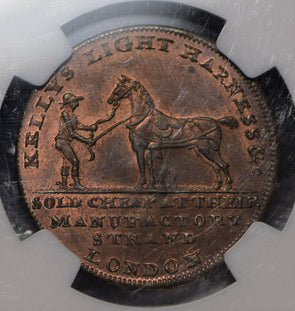 Great Britain 1787 ~97 1/2 Penny Horse animal NGC MS64RB condor token NG0959 com
