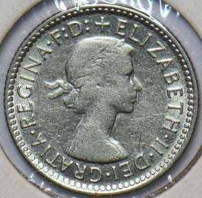 Australia 1958 6 Pence Kangaroo animal Emu 902565 combine shipping