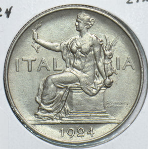 Italy 1924 Lira 298796 combine shipping