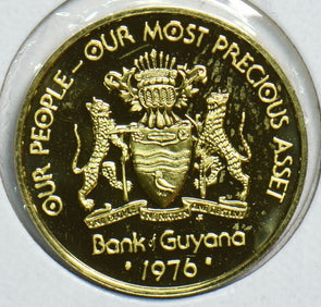 Guyana 1976 5 Cents Jaguaranimal 904441 combine shipping
