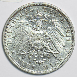 German States 1911 3 Mark Prussia 240613 combine shipping