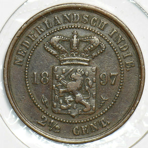 Netherlands East Indies 1897 2 1/2 Cent 197530 combine shipping