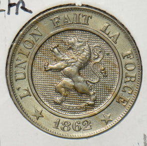 Belgium 1862 10 Centimes 490122 combine shipping