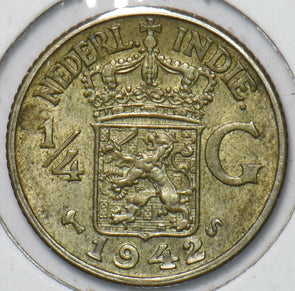 Netherlands East Indies 1942 S 1/4 Gulden 151512 combine shipping