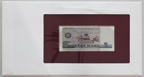 East Germany 1992 5 Mark (1975) Bank of all nations. 20 pf stamp canc. RC0579 co