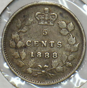 Canada 1888 5 Cents 297509 combine shipping