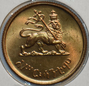 Ethiopia 1943 ~44 10 Cents Lion animal 297451 combine shipping