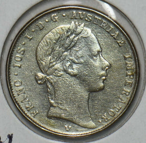 Italy 1854 V 1/2 Lira Lombardy Veneta I0527 combine shipping