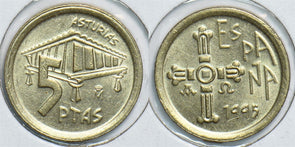 Spain 1995 5 Pesetas 904754 combine shipping