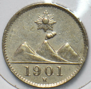 Guatemala 1901 H 1/4 Real 193218 combine shipping