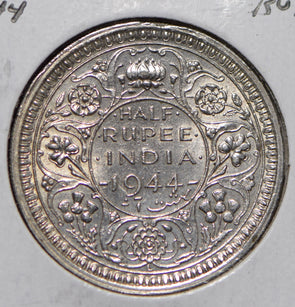 British India 1944 1/2 Rupee  150002 combine shipping