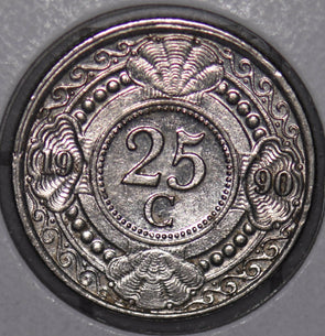 Netherlands Antilles 1990 25 Cents  900448 combine shipping
