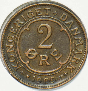 Denmark 1909 2 Ore 293233 combine shipping