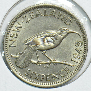 New Zealand 1948 6 Pence Birdanimal 240905 combine shipping