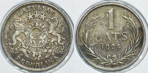 Latvia 1924 2 Lati Lion animal 198341 combine shipping