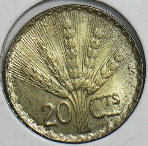 Uruguay 1942 20 Centesimos 298038 combine shipping