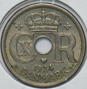 Denmark 1934 25 Ore 192168 combine shipping