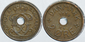 Denmark 1928 2 Ore 198390 combine shipping