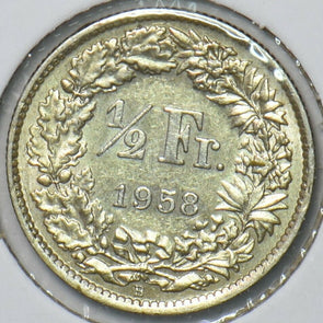Switzerland 1958 1/2 Franc 151075 combine shipping