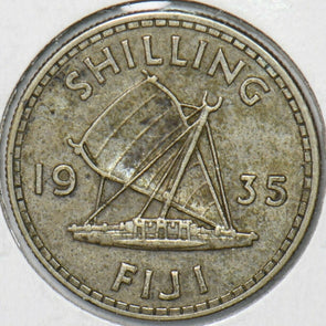 Fiji 1935 Shilling 151121 combine shipping