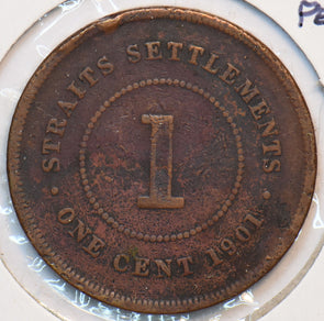 Straits Settlements 1901 Cent 193477 combine shipping
